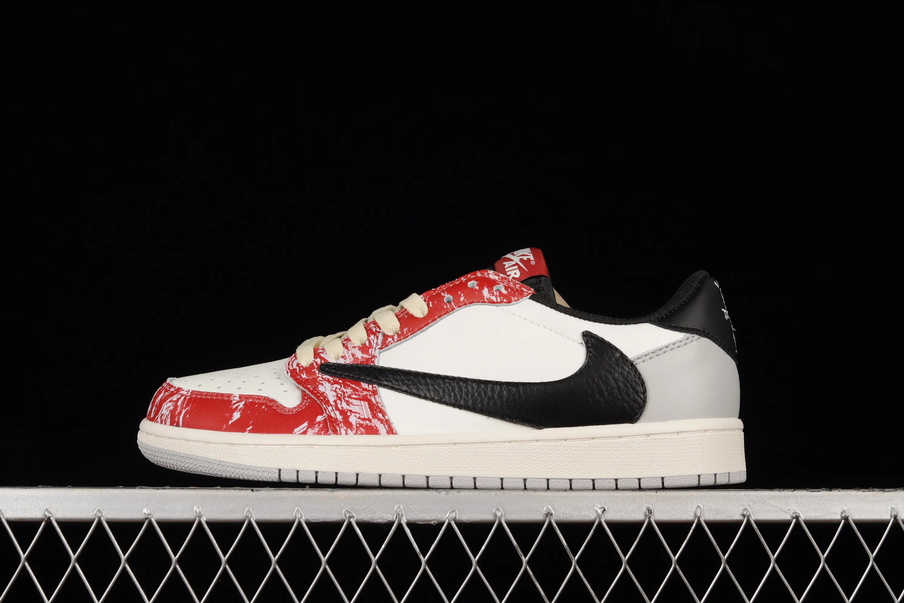All Categories Air Jordan Jordan Series Basketball Shoes Air Jordan 1 Low Travis Scott x Air Jordan 1 AJ1 Joe 1 Knitted Lightning Barb Low Basketball Shoes DM7866-133